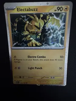 Pokemon TCG Electabuzz 125/165 SV: 151 Cosmos Holo Common Card EN-NM 2023 - Image 2
