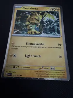 Pokemon TCG Electabuzz 125/165 SV: 151 Cosmos Holo Common Card EN-NM 2023 - Image 3
