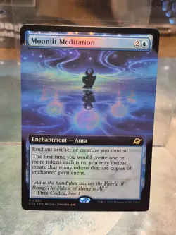 R 0327 Moonlit Meditation FOIL EXTENDED ART Rare Edge of Eternities MTG EOE - Image 1
