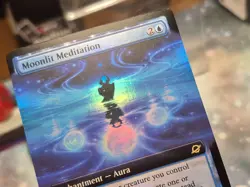 R 0327 Moonlit Meditation FOIL EXTENDED ART Rare Edge of Eternities MTG EOE - Image 2
