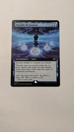 R 0327 Moonlit Meditation FOIL EXTENDED ART Rare Edge of Eternities MTG EOE - Image 1