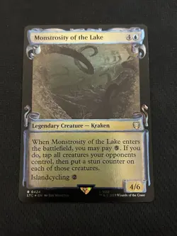 MTG - LTC - Monstrosity of the Lake - Showcase Scroll Silver Foil - R 0424 NM - Image 1