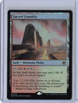 Sacred Foundry Edge of Eternities FOIL Prerelease Promo - NM #256 MTG EOE - Image 1