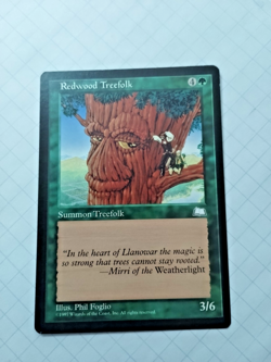 MTG Redwood Treefolk Weatherlight Regular Common - Some edge Wear - See PIcs - Image 1
