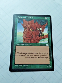 MTG Redwood Treefolk Weatherlight Regular Common - Some edge Wear - See PIcs - Image 2