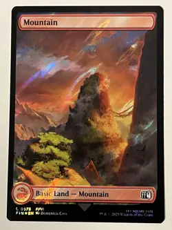 Basic Land Mountain Final Fantasy Surge Foil MTG 0575 - Image 1