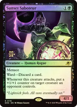 Sunset Saboteur - PRERELEASE FOIL - Edge of Eternities EOE - 0116 - MTG Magic - Image 1