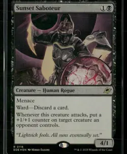 Sunset Saboteur - PRERELEASE FOIL - Edge of Eternities EOE - 0116 - MTG Magic - Image 2