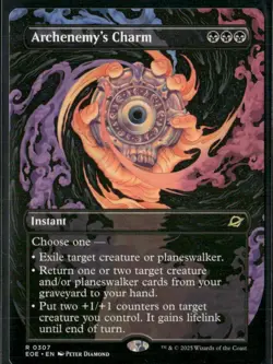 Archenemy's Charm - BORDERLESS - Edge of Eternities EOE - 0307 - MTG Magic - Image 2
