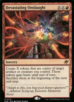 Devastating Onslaught - Edge of Eternities EOE - 0132 - MTG Magic - Image 2