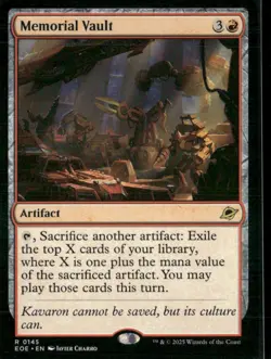 Memorial Vault - Edge of Eternities EOE - 0145 - MTG Magic - Image 2