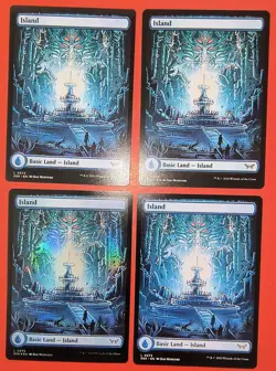 MTG, MAGIC: 4X PLAY SET, DSK, ISLAND, 0273 - NM - 3 REGULAR & 1 FOIL FINISH - Image 1
