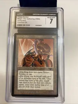 Yotian Soldier CGC 7 Graded Antiquities MTG Magic The Gathering - Image 1