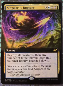 Singularity Rupture (Foil Extended Art) - MTG - Edge of Eternities - Near Mint - Image 1