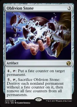 1x Oblivion Stone NM-Mint, English Iconic Masters MTG Magic - Image 1