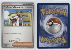 Professor's Research - Professor Oak Pokemon Prismatic Evolutions PRE #122 0i4z - Image 3