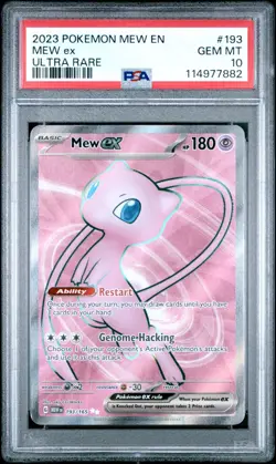2023 POKEMON MEW EN-151 #193 MEW ex ULTRA RARE PSA 10 - Image 1