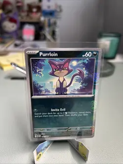 Pokemon: White Flare ENGLISH Purrloin 055/086 Reverse Holo Master Ball Pattern - Image 1
