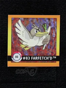 Farfetch'd Artbox Pokemon Stickers Series 1 #83 1999 3q4 - Image 1