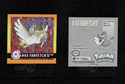 Farfetch'd Artbox Pokemon Stickers Series 1 #83 1999 3q4 - Image 3