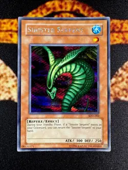 🔥YUGIOH • SINISTER SERPENT • PRISMATIC SECRET RARE • SDD-002 • PROMO • VLP🔥 - Image 1