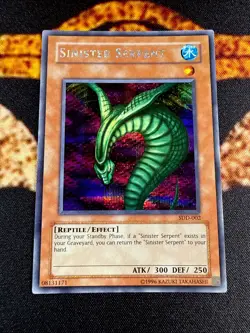 🔥YUGIOH • SINISTER SERPENT • PRISMATIC SECRET RARE • SDD-002 • PROMO • VLP🔥 - Image 2