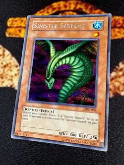 🔥YUGIOH • SINISTER SERPENT • PRISMATIC SECRET RARE • SDD-002 • PROMO • VLP🔥 - Image 3