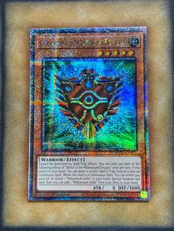 Yugioh Shield of the Millennium Dynast INFO-EN003 Quarter Century Rare 1st Ed NM - Image 1