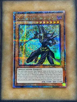 Yugioh Dark Magician the Magician of Black Magic INFO-EN006 Quarter Century NM - Image 1