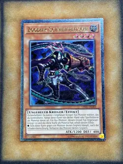 Yugioh Zoodiac Whiptail OP05-EN002 OP05-DE002 Ultimate Rare GERMAN NM - Image 1