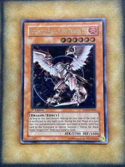 Yugioh Horus the Black Flame Dragon LV6 SOD-EN007 Ultimate Rare 1st Ed NM - Image 1