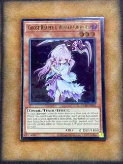 Yugioh Ghost Reaper & Winter Cherries OP20-EN001 Ultimate Rare MP - Image 1