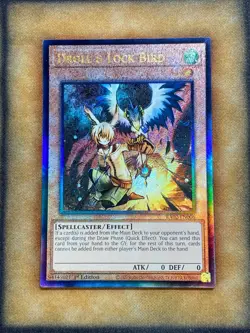 Yugioh Droll & Lock Bird RA02-EN006 Prismatic Ultimate Rare 1st Ed NM - Image 1