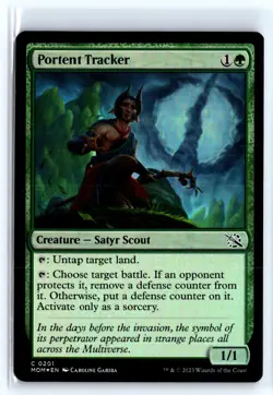 FOIL Portent Tracker March of the Machine - MTG Magic the Gathering Card - Image 1