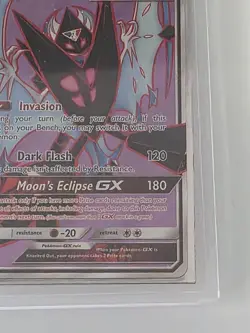 Dawn Wings Necrozma GX (Full Art) 143/156 Ultra Prism Holo Rare Pokemon Card NM - Image 3