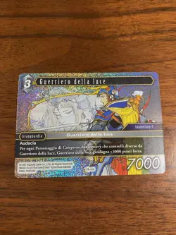 Warrior of Light PR-028 Final Fantasy Trading Card Game Square Enix Italian 1987 - Image 2