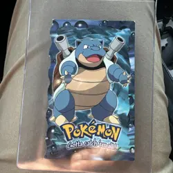 Topps Pokemon blastoise Card 9/12 Die Cut Evolution TV Animation series Sku851 - Image 1
