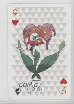 Florges (9 of Hearts) Pokemon Yveltal Playing Card #9H 16eq - Image 1