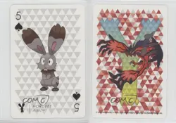 Bunnelby (5 of Spades) Pokemon Yveltal Playing Card #5S 16eq - Image 3