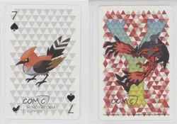 Fletchinder (7 of Spades) Pokemon Yveltal Playing Card #7S 16eq - Image 3