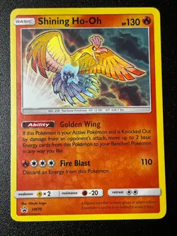 Shining Ho-Oh SM70 - Sun & Moon Promo Shining Legends ETB Shiny Pokemon Card NM - Image 1