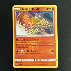 Shining Ho-Oh SM70 - Sun & Moon Promo Shining Legends ETB Shiny Pokemon Card NM - Image 1