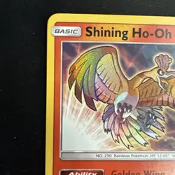 Shining Ho-Oh SM70 - Sun & Moon Promo Shining Legends ETB Shiny Pokemon Card NM - Image 2