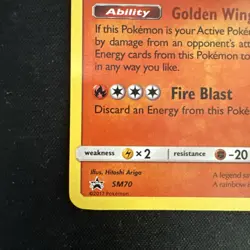 Shining Ho-Oh SM70 - Sun & Moon Promo Shining Legends ETB Shiny Pokemon Card NM - Image 4
