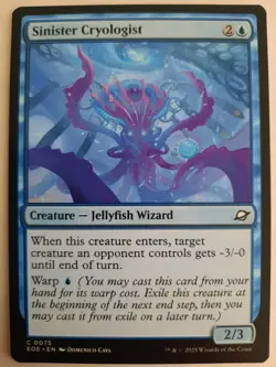 Sinister Cryologist #0075 Edge of Eternities MTG Magic NM X 4 copies - Image 4