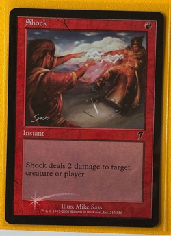 FOIL NEAR MINT - Shock 2001 MTG Core Set 7th Edition - Image 1