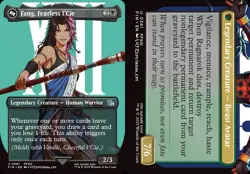 1x (381) Fang, Fearless l'Cie // Ragnarok, Divine Deliverance - BORDERLESS MTG F - Image 1