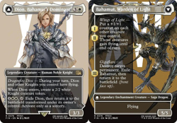 1x (376) Dion, Bahamut's Dominant // Bahamut, Warden of Light - BORDERLESS MTG F - Image 1