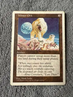 MTG Magic the Gathering WINTER ORB 4th Edition MP Moderate play - Image 1