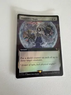 Protection Magic (Extended Art) 107 - FOIL - Commander: Final Fantasy - MTG NM/M - Image 1